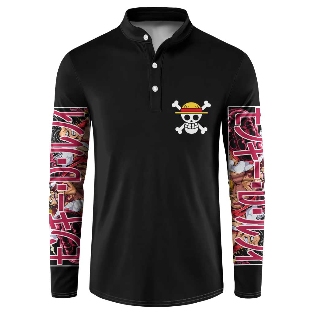 Monkey D. Luffy One Piece Button Sweatshirt Anime Style