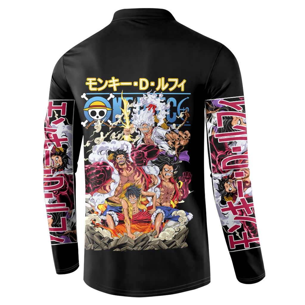 Monkey D. Luffy One Piece Button Sweatshirt Anime Style