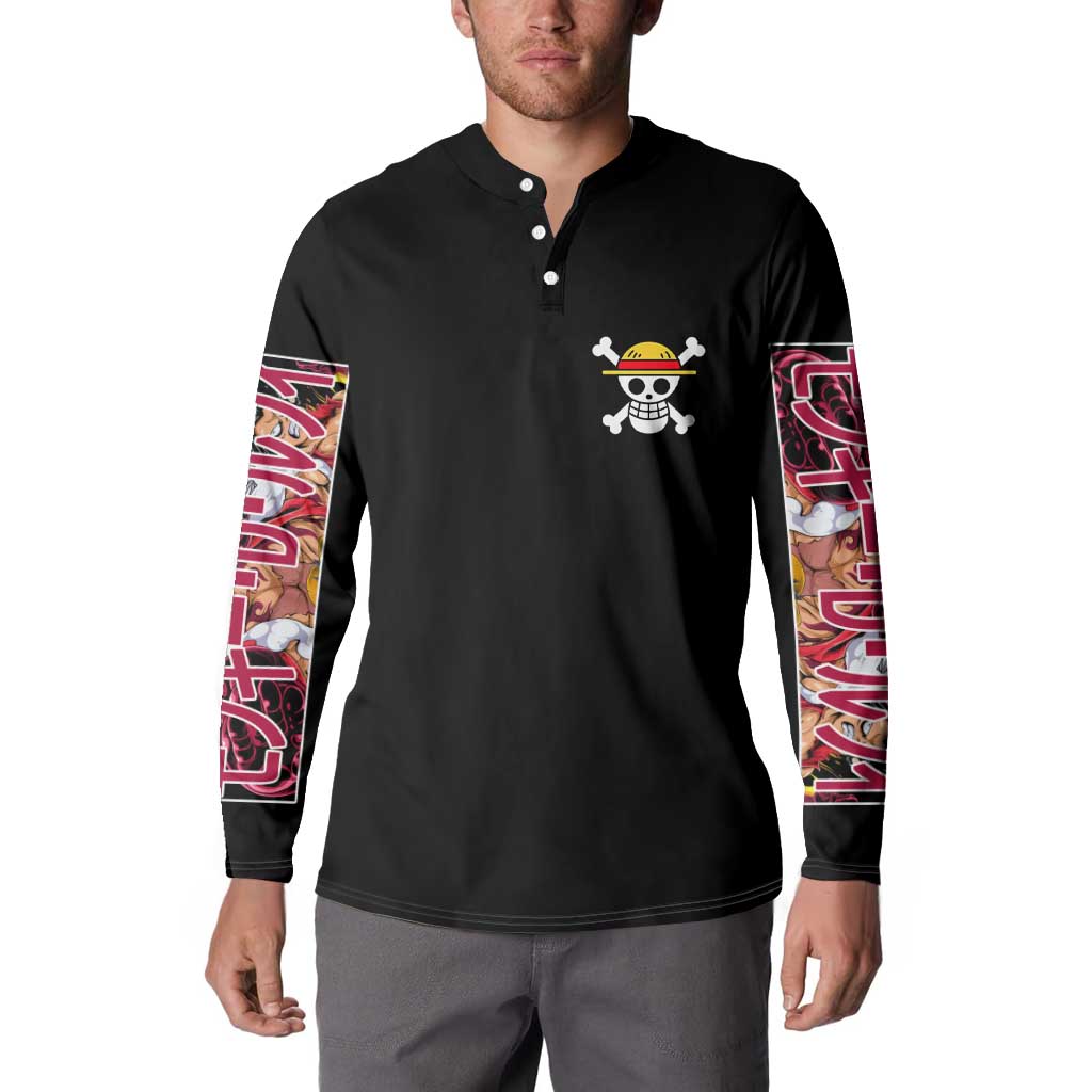 Monkey D. Luffy One Piece Button Sweatshirt Anime Style