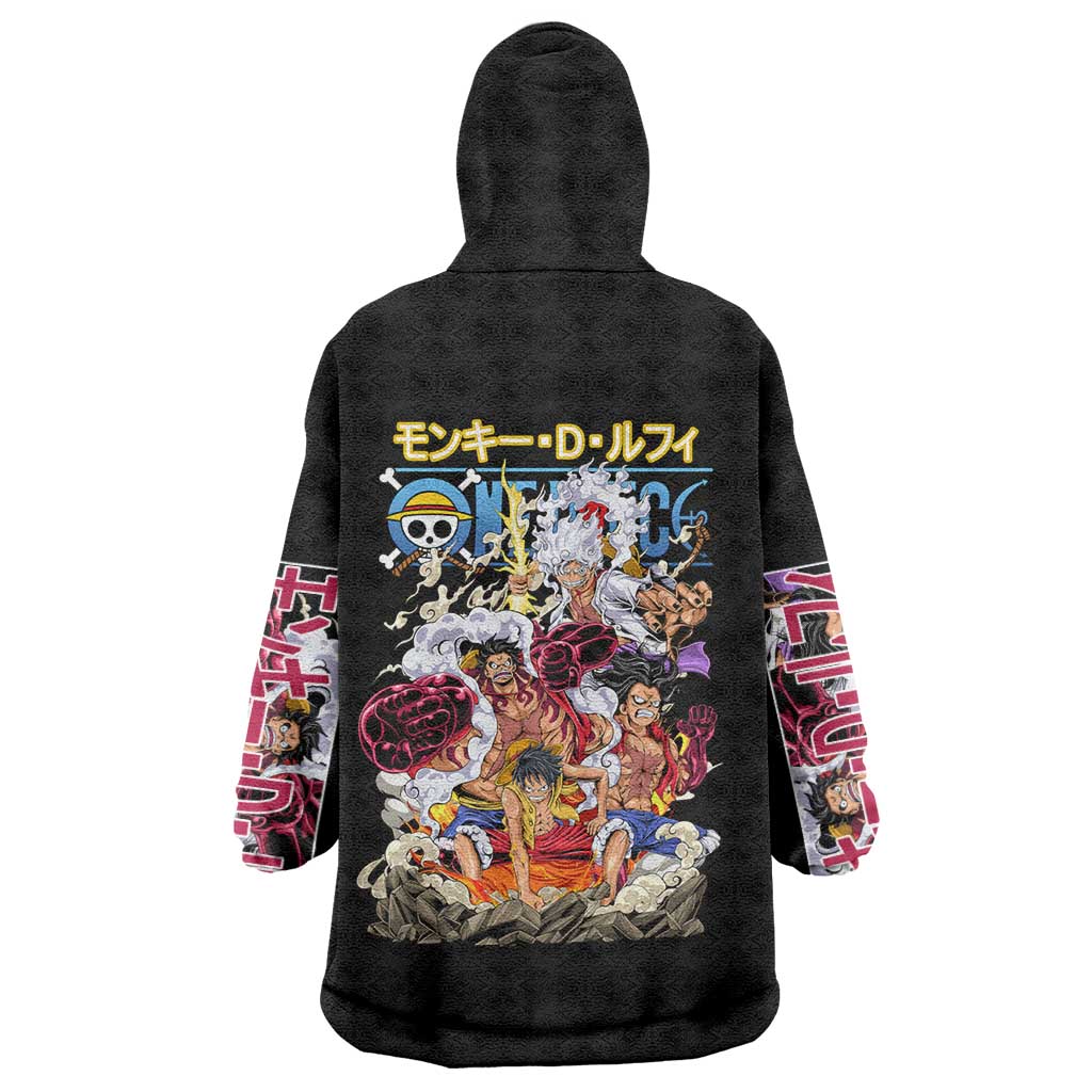 Monkey D. Luffy One Piece Wearable Blanket Hoodie Anime Style