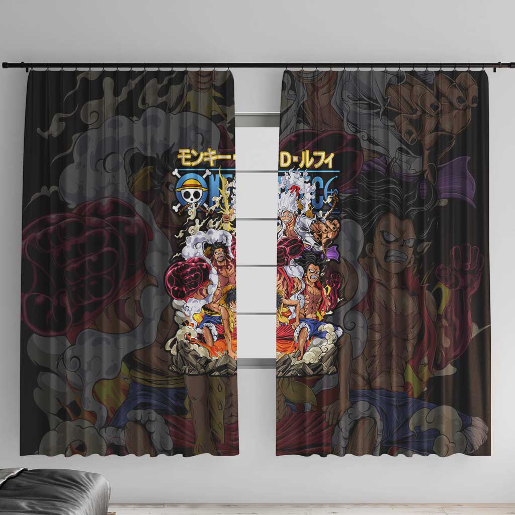 Monkey D. Luffy One Piece Window Curtain Anime Style