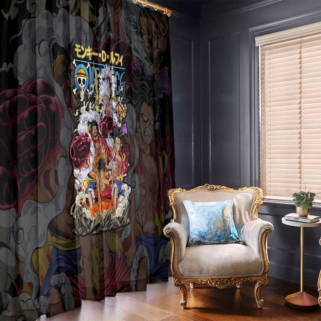 Monkey D. Luffy One Piece Window Curtain Anime Style