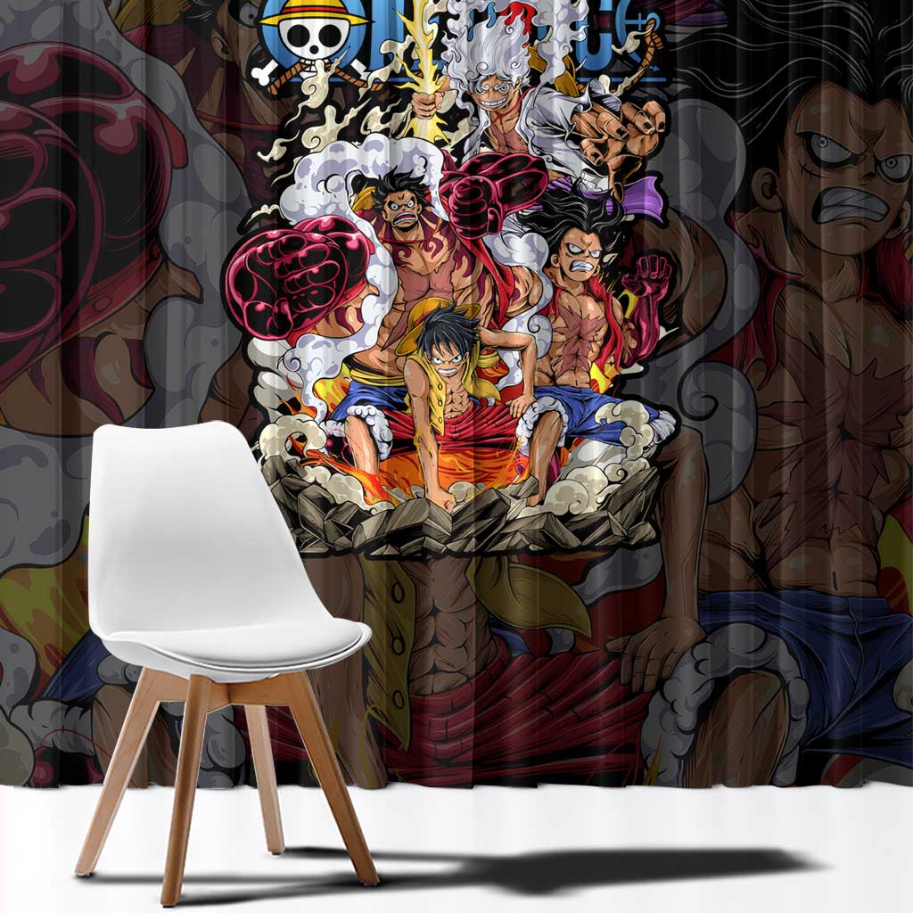 Monkey D. Luffy One Piece Window Curtain Anime Style