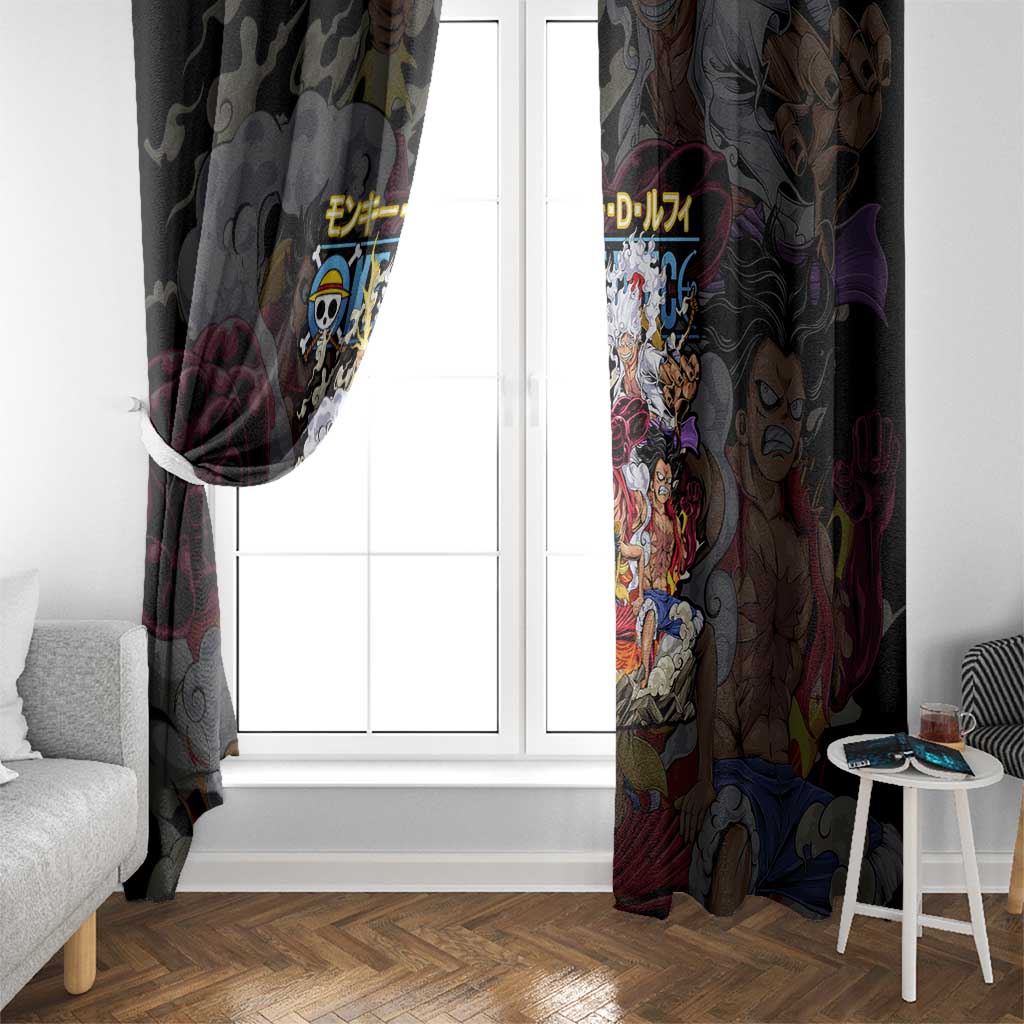 Monkey D. Luffy One Piece Window Curtain Anime Style