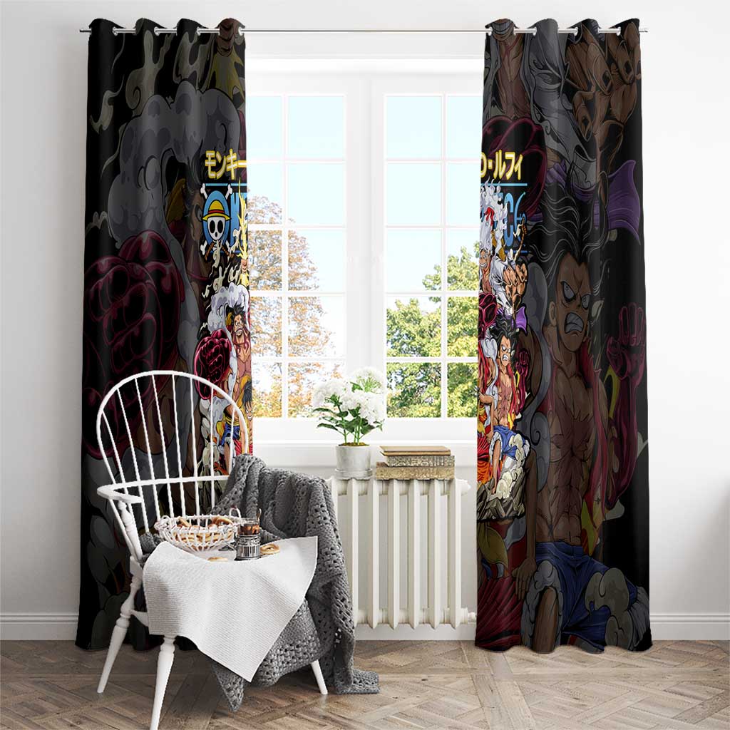Monkey D. Luffy One Piece Window Curtain Anime Style