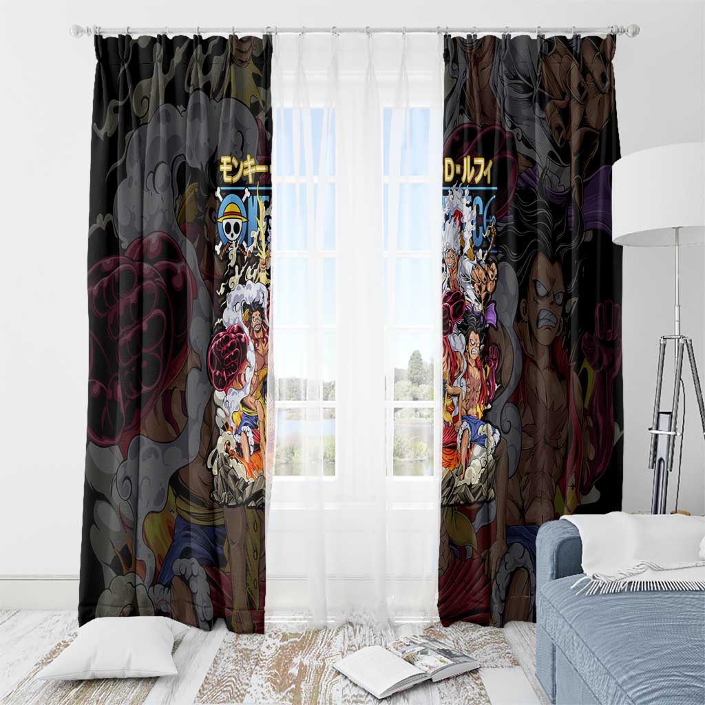 Monkey D. Luffy One Piece Window Curtain Anime Style