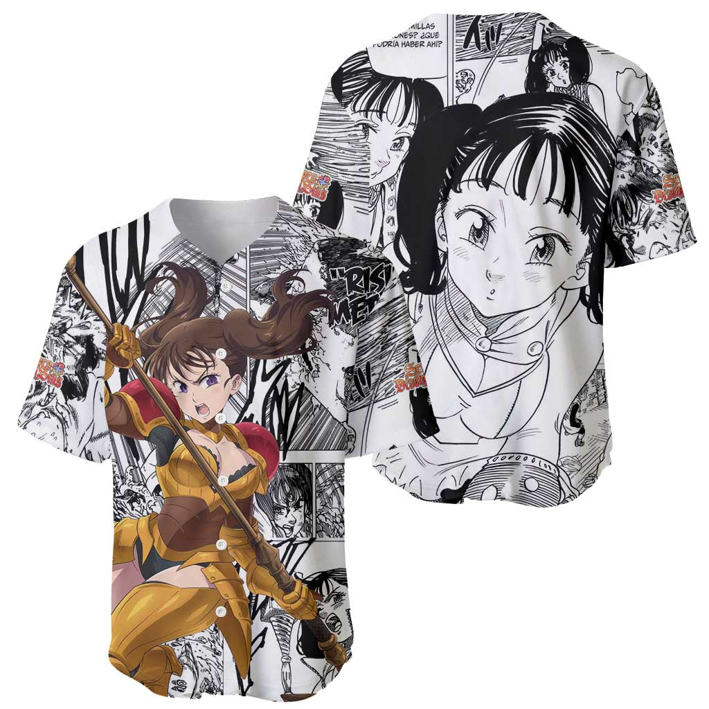 Diane - Nanatsu No Taizai Baseball Jersey Anime Mix Manga Style