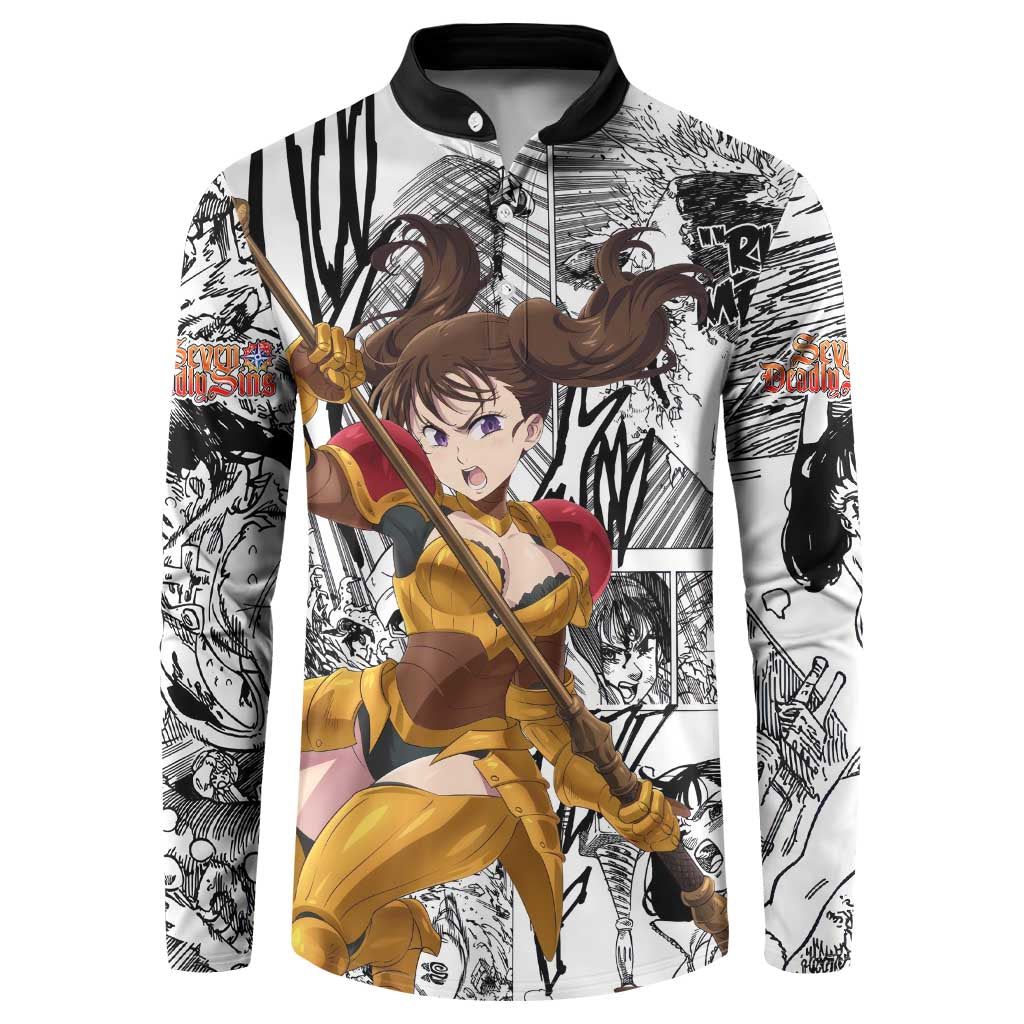 Diane - Nanatsu No Taizai Button Sweatshirt Anime Mix Manga Style