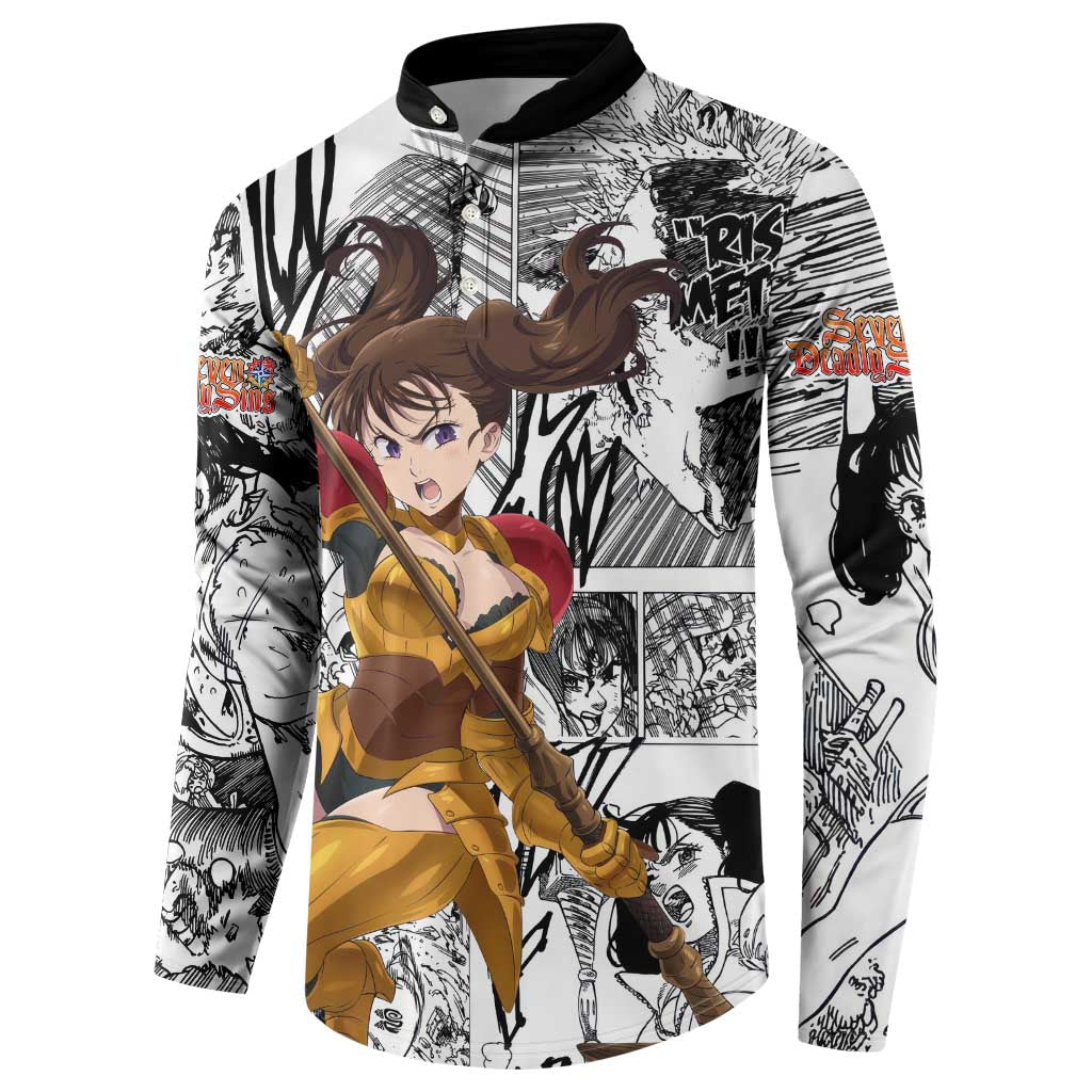 Diane - Nanatsu No Taizai Button Sweatshirt Anime Mix Manga Style