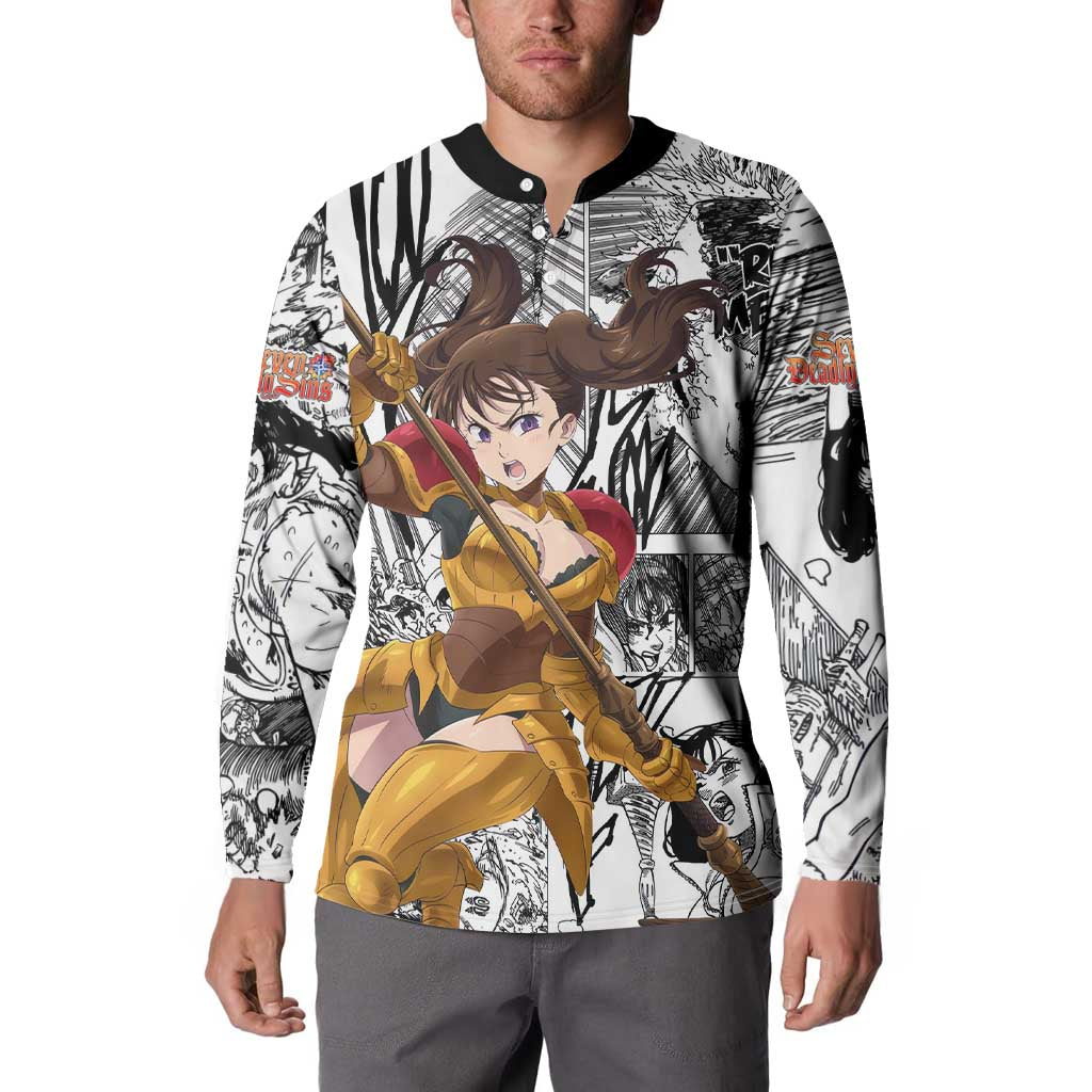 Diane - Nanatsu No Taizai Button Sweatshirt Anime Mix Manga Style