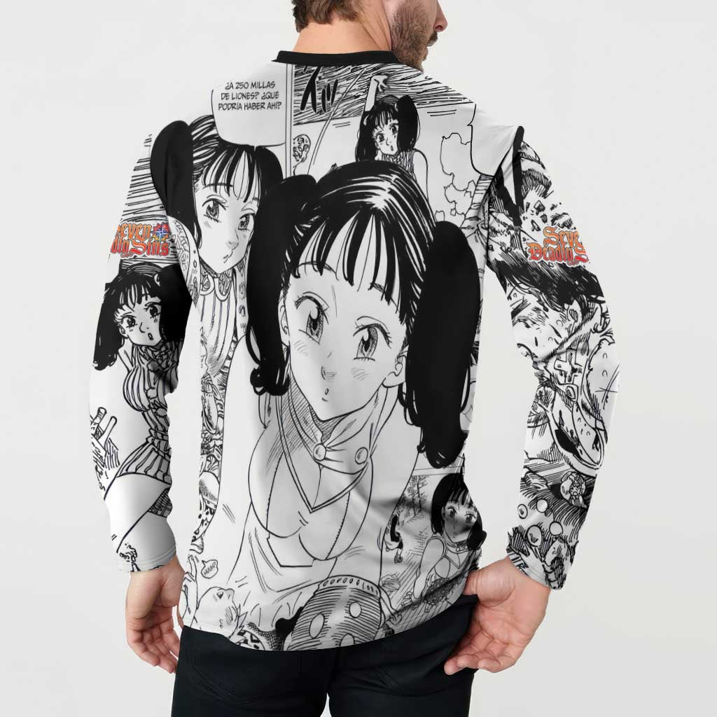 Diane - Nanatsu No Taizai Button Sweatshirt Anime Mix Manga Style