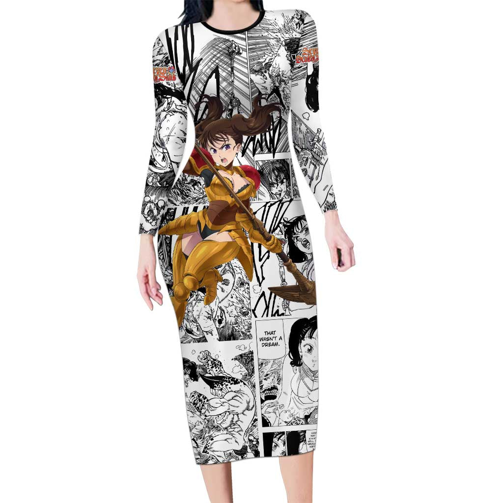 Diane - Nanatsu No Taizai Long Sleeve Bodycon Dress Anime Mix Manga Style