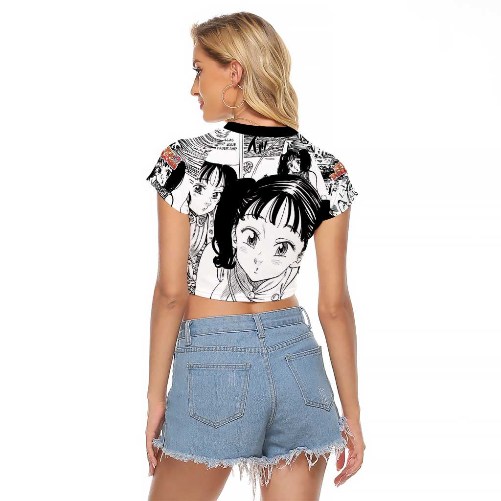 Diane - Nanatsu No Taizai Raglan Cropped T Shirt Anime Mix Manga Style