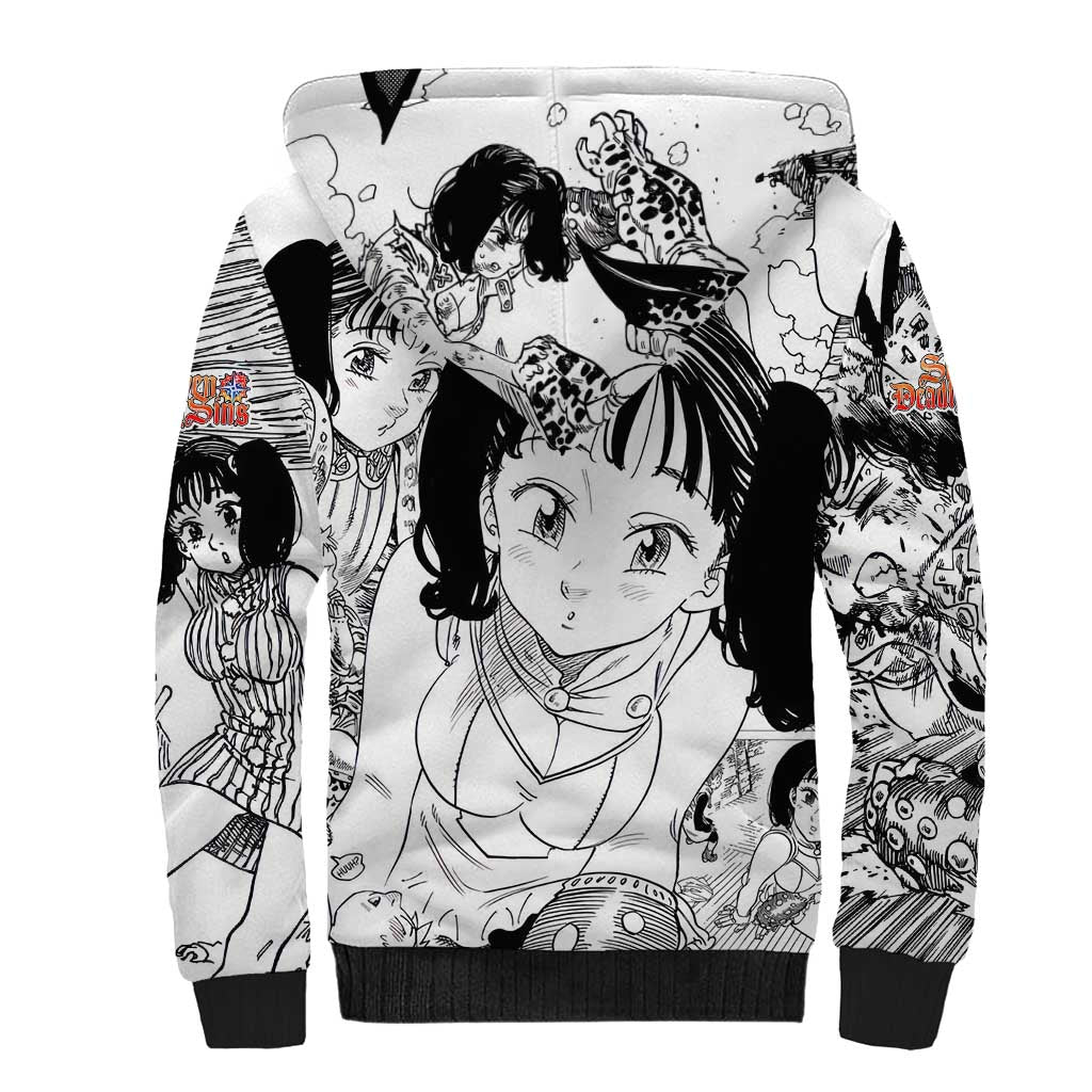Diane - Nanatsu No Taizai Sherpa Hoodie Anime Mix Manga Style