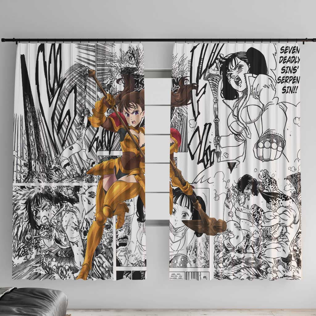 Diane - Nanatsu No Taizai Window Curtain Anime Mix Manga Style