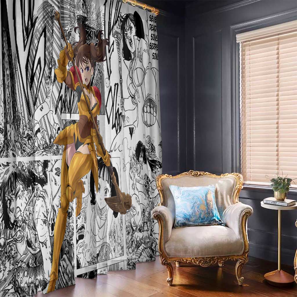 Diane - Nanatsu No Taizai Window Curtain Anime Mix Manga Style