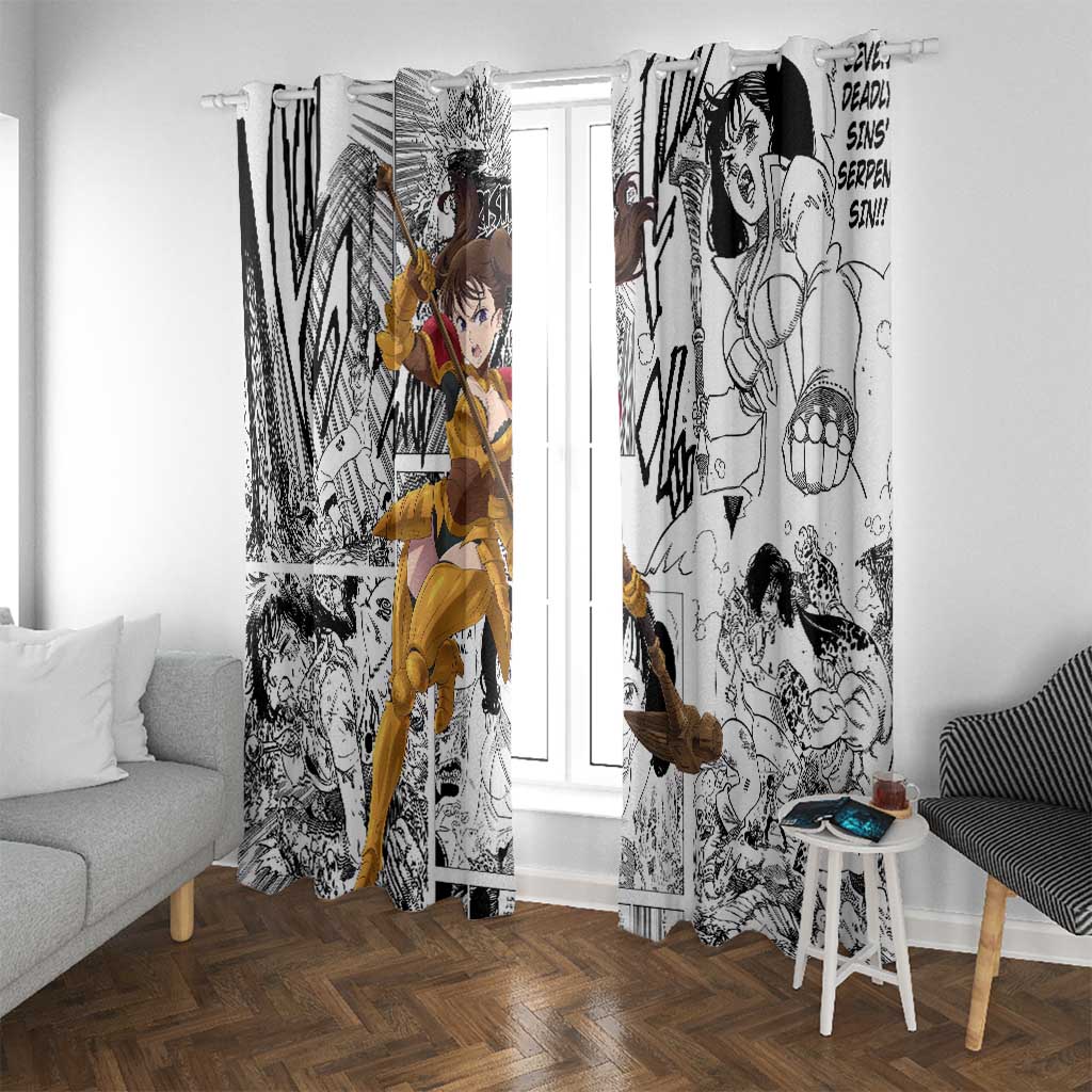 Diane - Nanatsu No Taizai Window Curtain Anime Mix Manga Style