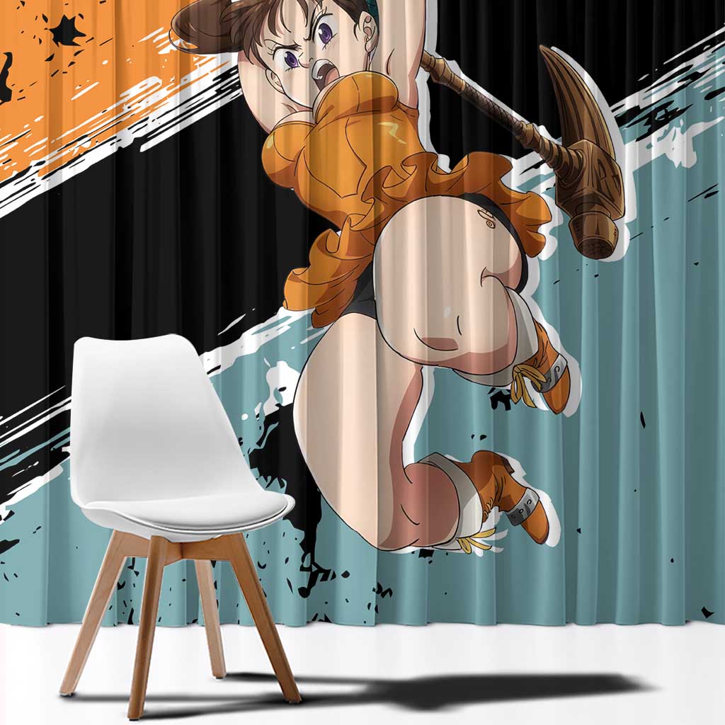 Diane - Nanatsu No Taizai Window Curtain Anime Style