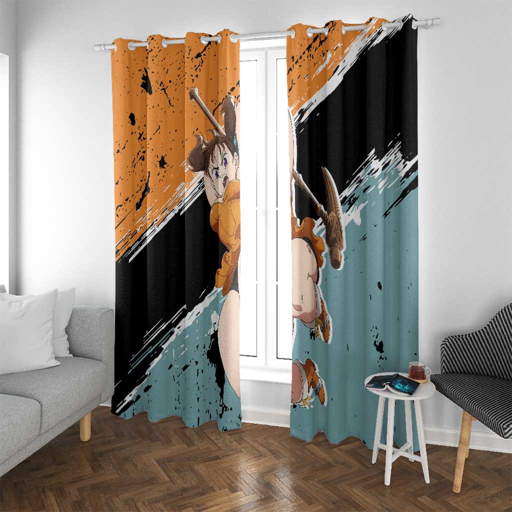Diane - Nanatsu No Taizai Window Curtain Anime Style