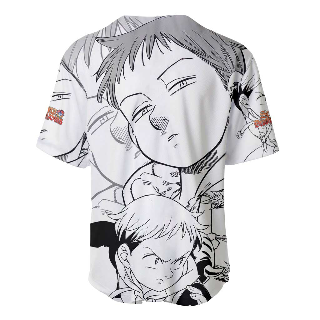 King - Nanatsu No Taizai Baseball Jersey Anime Mix Manga Style