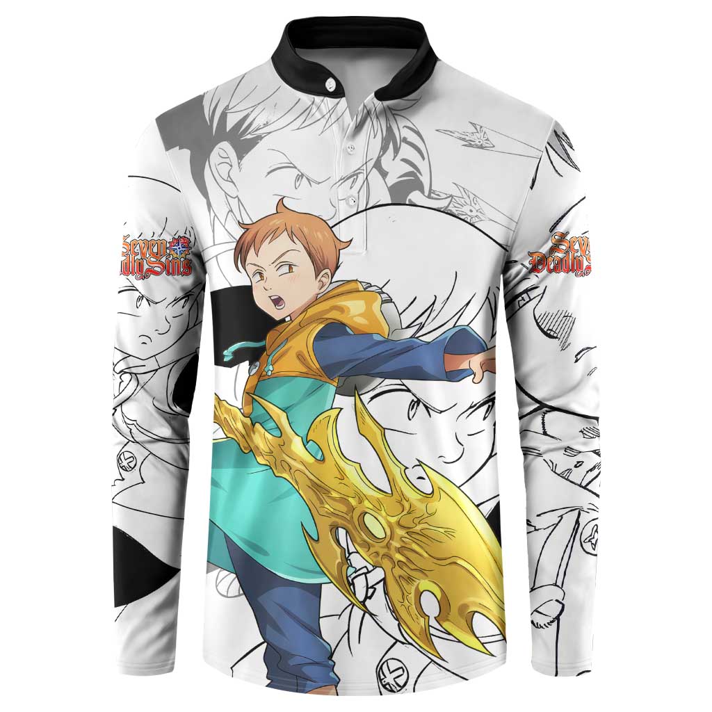 King - Nanatsu No Taizai Button Sweatshirt Anime Mix Manga Style
