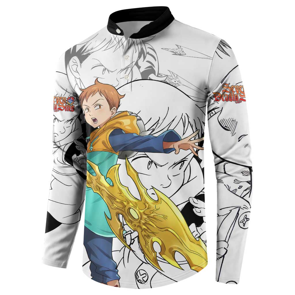 King - Nanatsu No Taizai Button Sweatshirt Anime Mix Manga Style