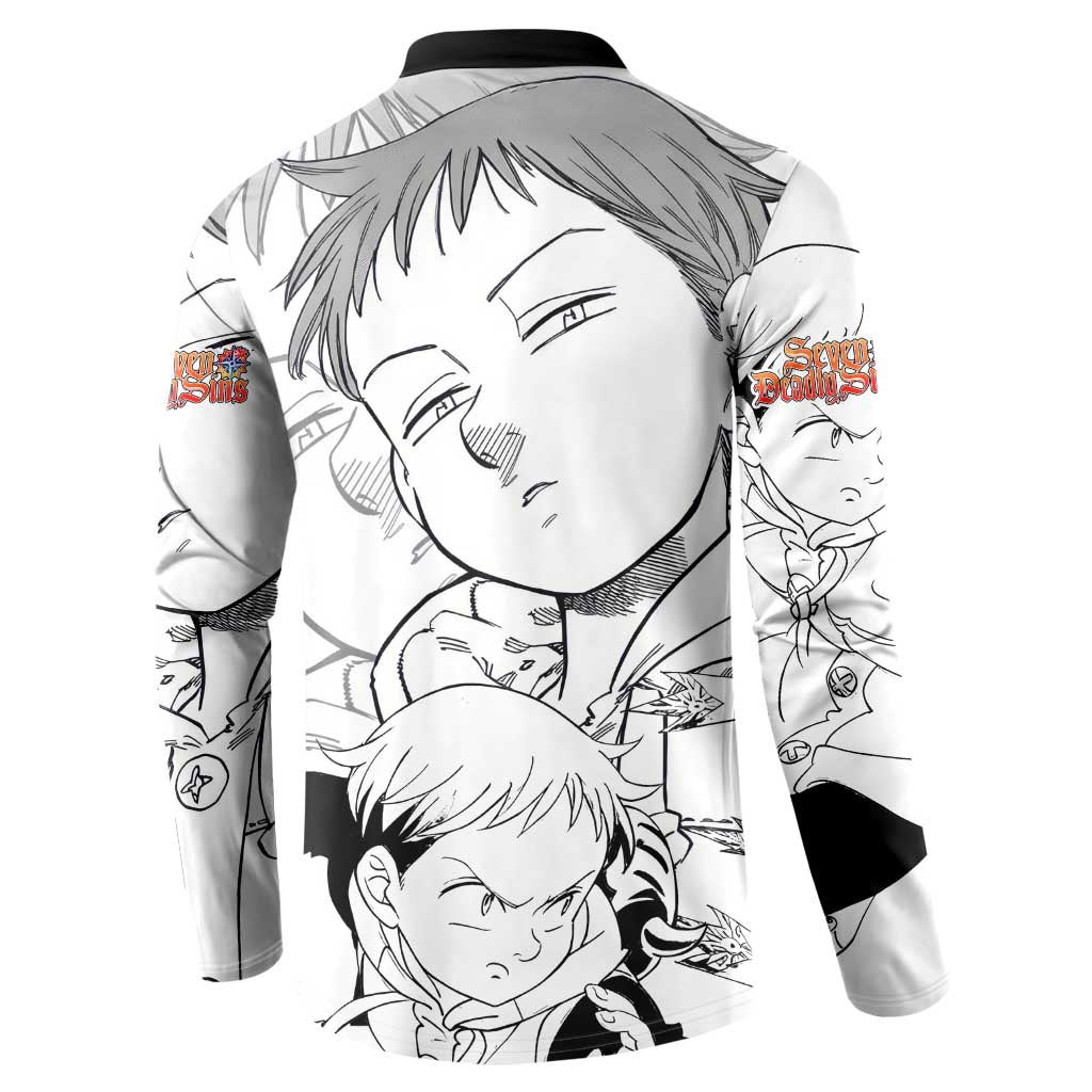 King - Nanatsu No Taizai Button Sweatshirt Anime Mix Manga Style