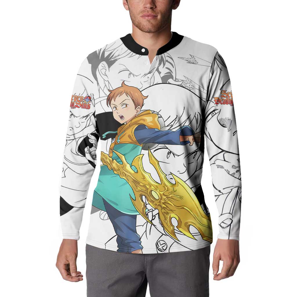King - Nanatsu No Taizai Button Sweatshirt Anime Mix Manga Style