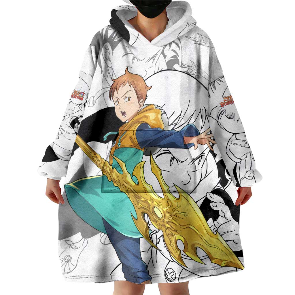 King - Nanatsu No Taizai Wearable Blanket Hoodie Anime Mix Manga Style