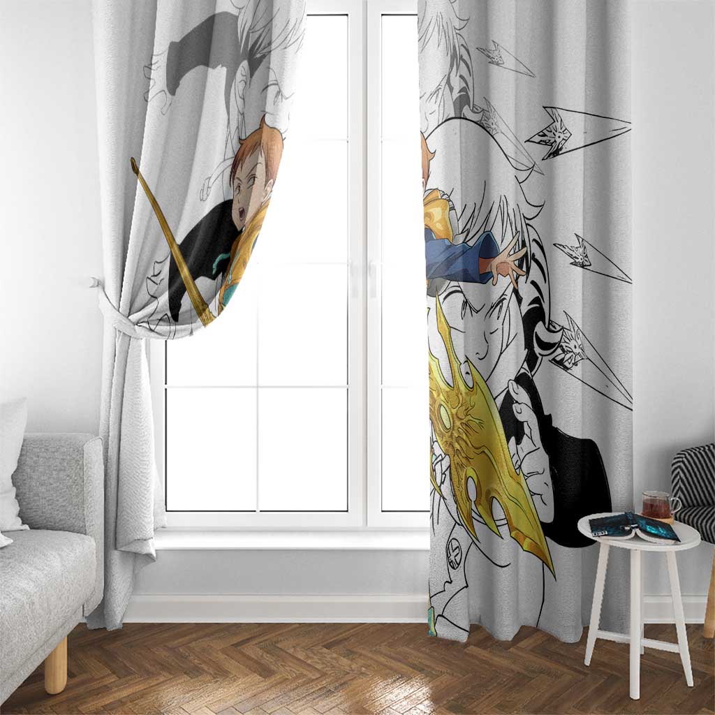 King - Nanatsu No Taizai Window Curtain Anime Mix Manga Style