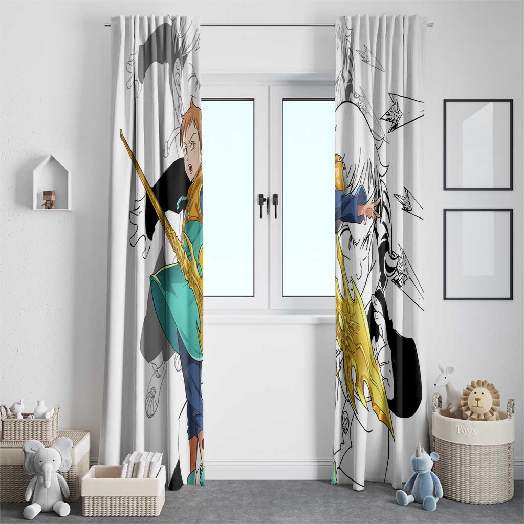 King - Nanatsu No Taizai Window Curtain Anime Mix Manga Style