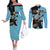 Black Star - Soul Eater Couples Matching Off The Shoulder Long Sleeve Dress and Long Sleeve Button Shirt Anime Style