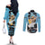 Black Star - Soul Eater Couples Matching Off The Shoulder Long Sleeve Dress and Long Sleeve Button Shirt Anime Style