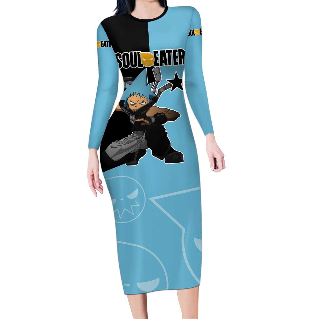 Black Star - Soul Eater Long Sleeve Bodycon Dress Anime Style