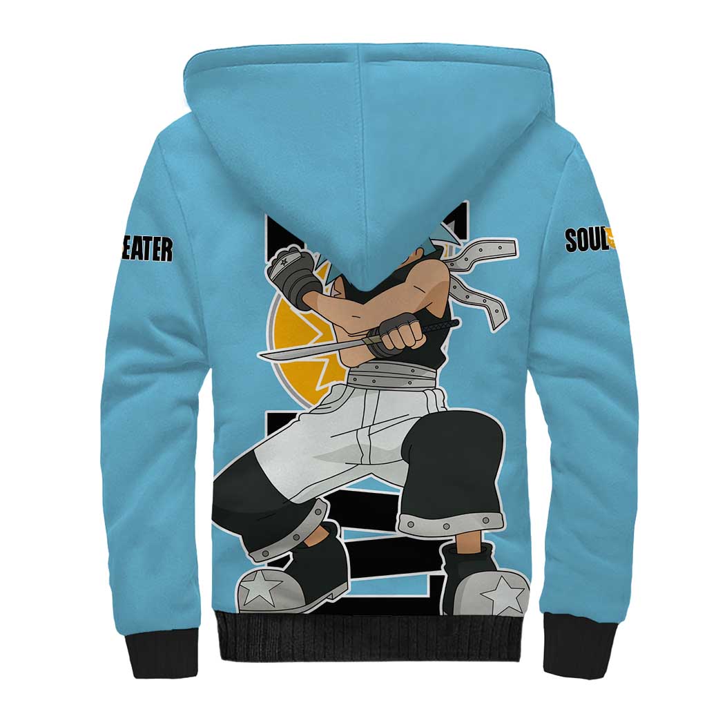 Black Star - Soul Eater Sherpa Hoodie Anime Style