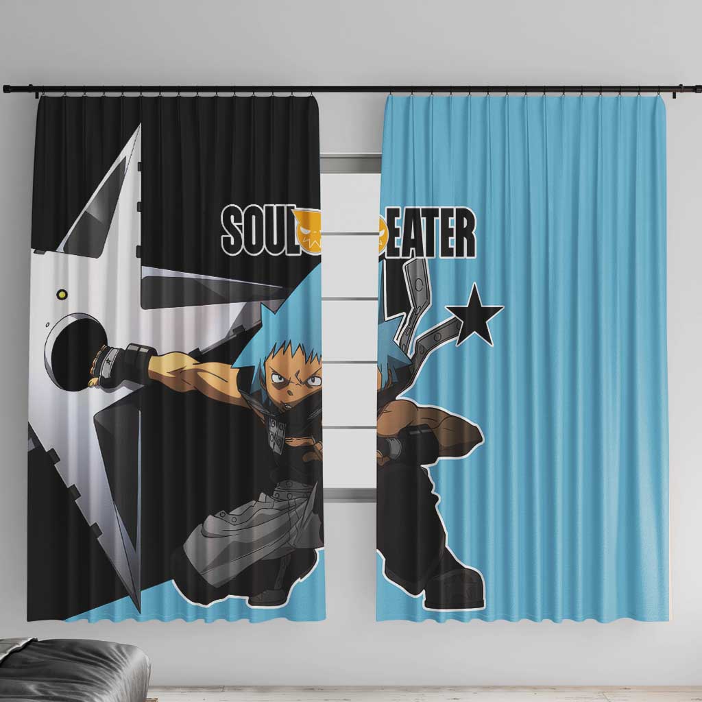 Black Star - Soul Eater Window Curtain Anime Style