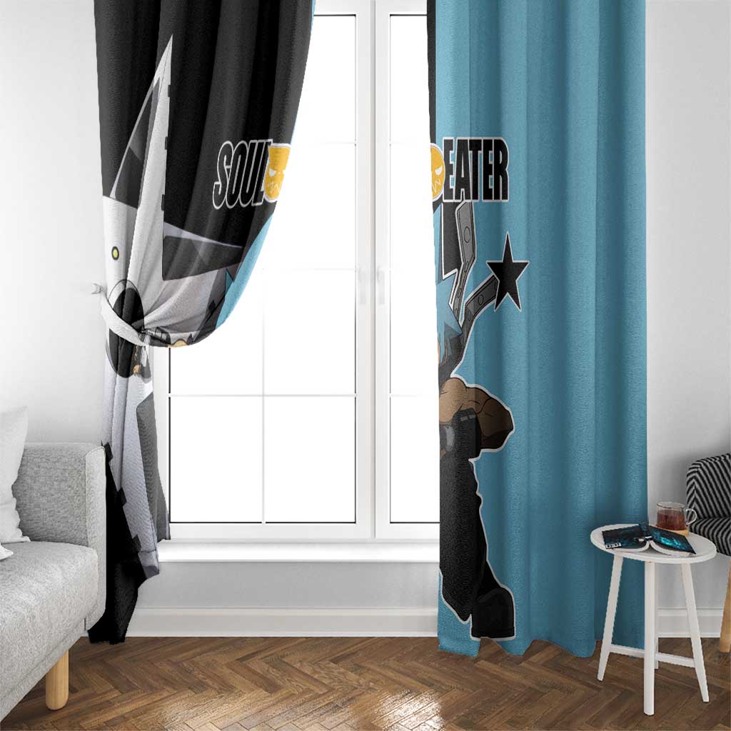 Black Star - Soul Eater Window Curtain Anime Style