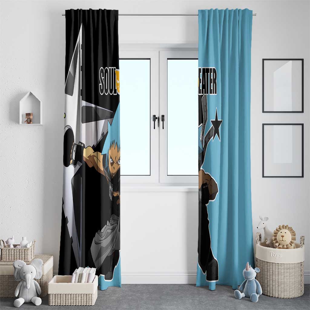 Black Star - Soul Eater Window Curtain Anime Style