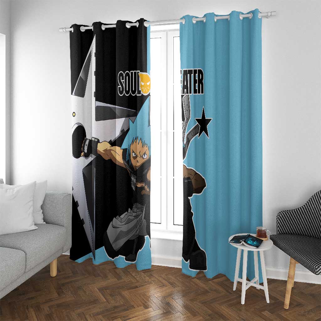 Black Star - Soul Eater Window Curtain Anime Style