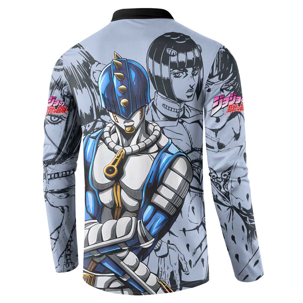 Bruno Bucciarati - Jojo Bizarre Adventure Button Sweatshirt Anime Style