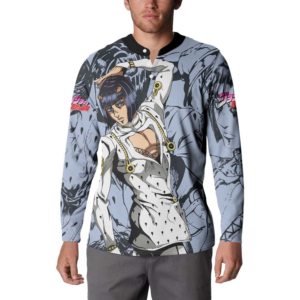 Bruno Bucciarati - Jojo Bizarre Adventure Button Sweatshirt Anime Style