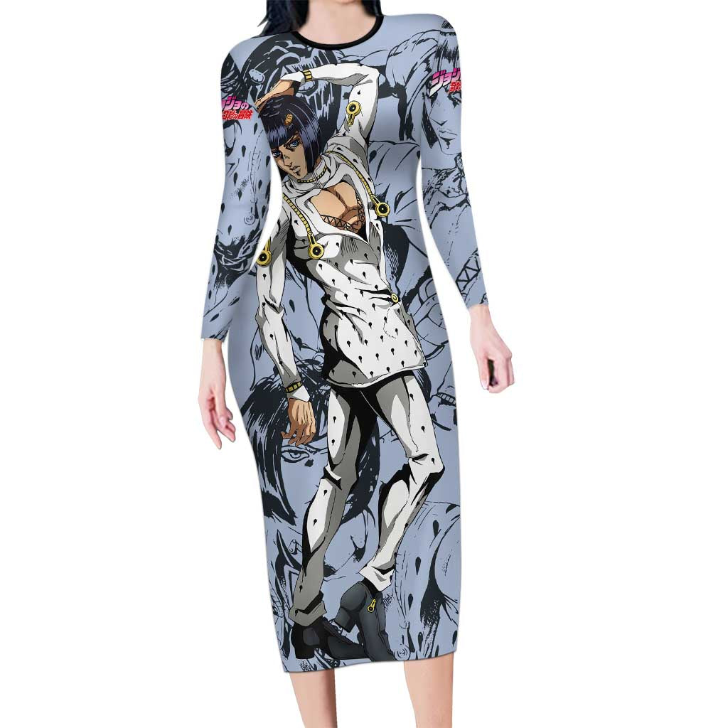 Bruno Bucciarati - Jojo Bizarre Adventure Long Sleeve Bodycon Dress Anime Style