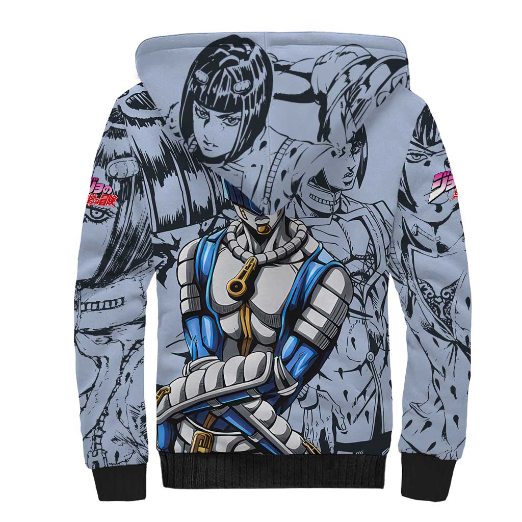 Bruno Bucciarati - Jojo Bizarre Adventure Sherpa Hoodie Anime Style