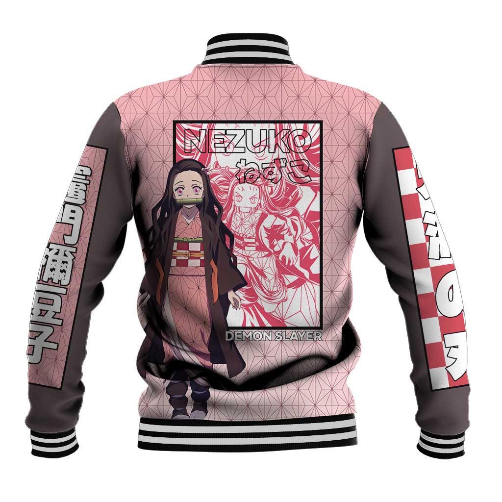 Kamado Nezuko Haori Demon Slayer Baseball Jacket Anime Style