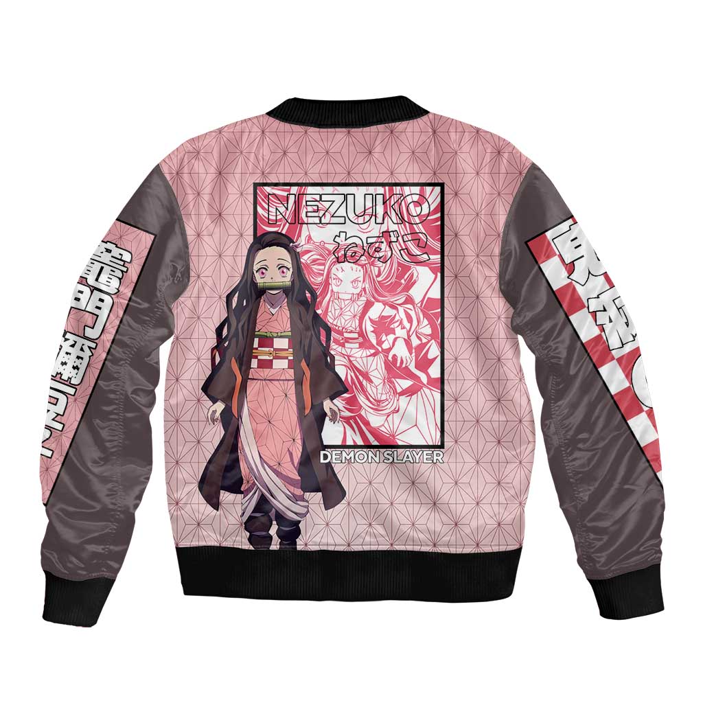 Kamado Nezuko Haori Demon Slayer Bomber Jacket Anime Style