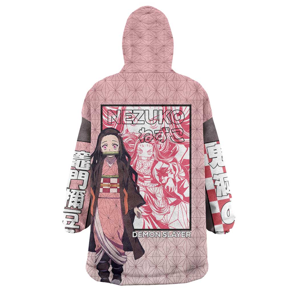 Kamado Nezuko Haori Demon Slayer Wearable Blanket Hoodie Anime Style
