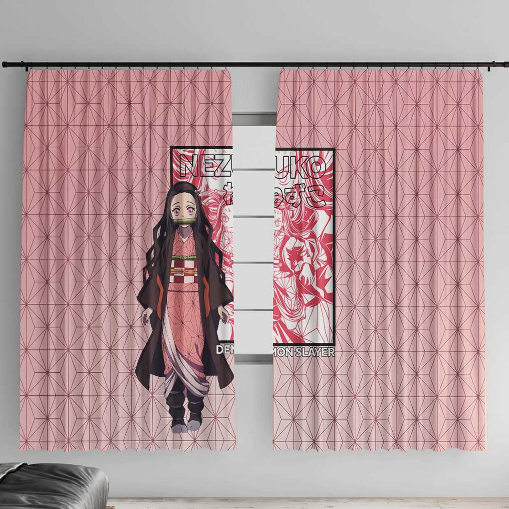 Kamado Nezuko Haori Demon Slayer Window Curtain Anime Style