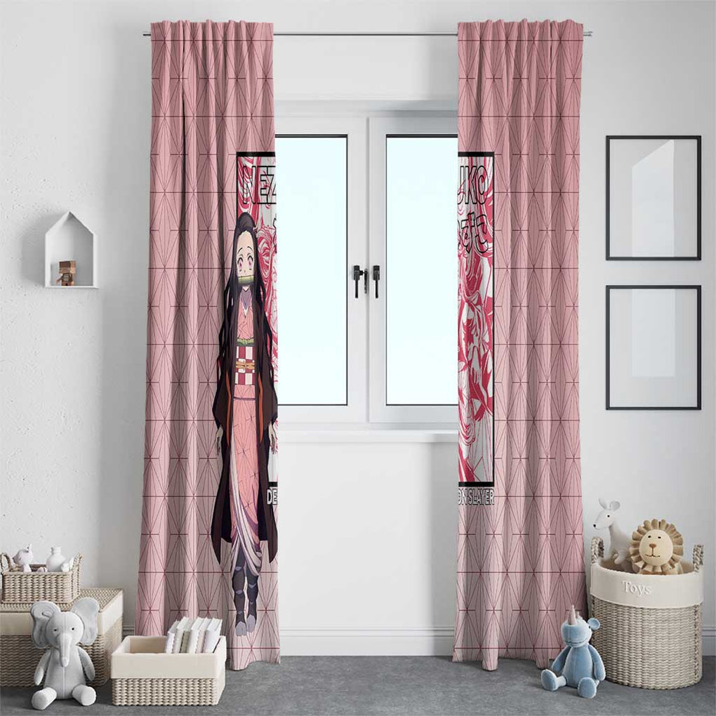 Kamado Nezuko Haori Demon Slayer Window Curtain Anime Style