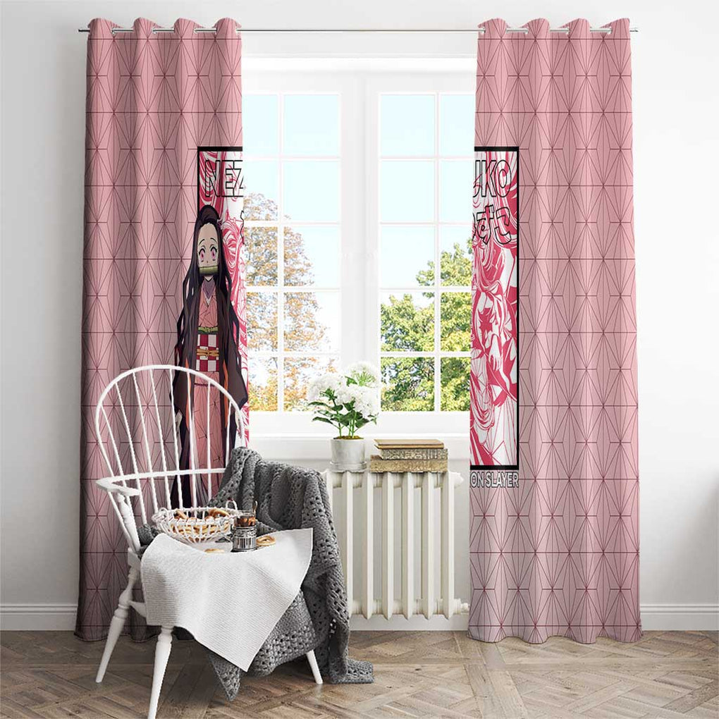 Kamado Nezuko Haori Demon Slayer Window Curtain Anime Style