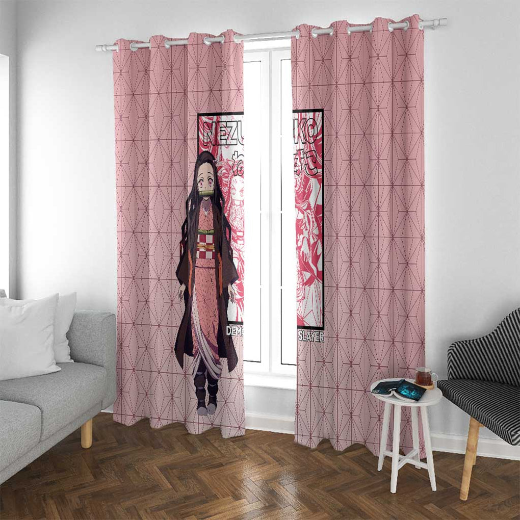 Kamado Nezuko Haori Demon Slayer Window Curtain Anime Style